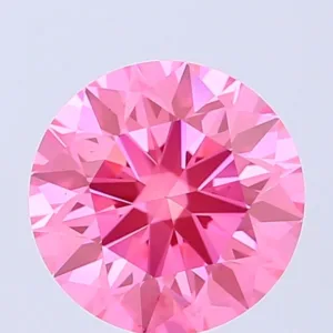 1.5 Carat Round Fancy Vivid Pink VS1 Lab Diamond