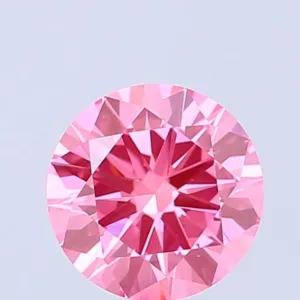 1.5 Carat Round Fancy Vivid Pink VS1 Lab Diamond
