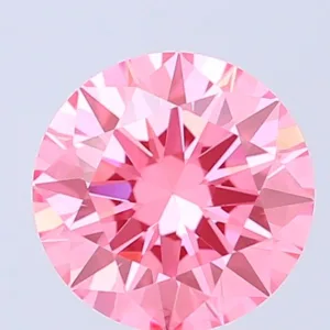 1.5 Carat Round Fancy Vivid Pink VS1 Lab Diamond