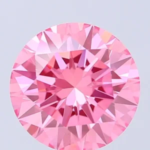 1.5 Carat Round Fancy Vivid Pink VVS2 Lab Diamond