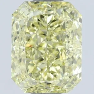 1.51 Carat Radiant Fancy Yellow VVS1 Natural Diamond