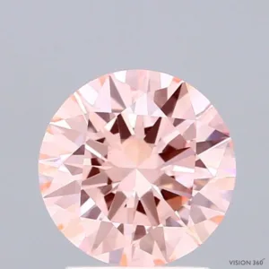 1.51 Carat Round Fancy Intense Pink VS1 Lab Diamond