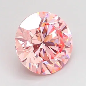 1.51 Carat Round Fancy Intense Pink VS1 Lab Diamond