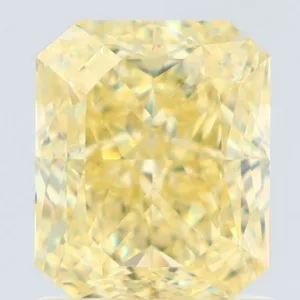 1.52 Carat Radiant Fancy Yellow VVS1 Natural Diamond