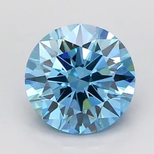 1.52 Carat Round Fancy Vivid Blue VS1 Lab Diamond