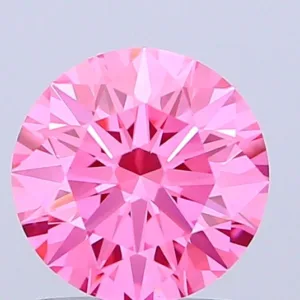 1.53 Carat Round Fancy Vivid Pink VVS2 Lab Diamond