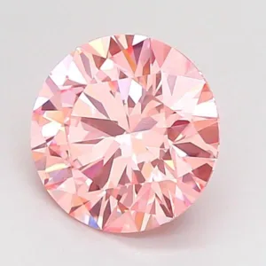 1.54 Carat Round Fancy Intense Pink VVS2 Lab Diamond