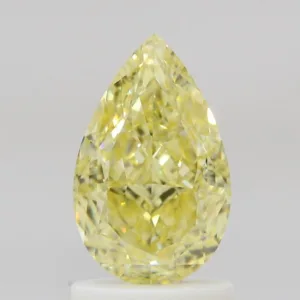 1.55 Carat Pear Fancy Yellow VS1 Natural Diamond