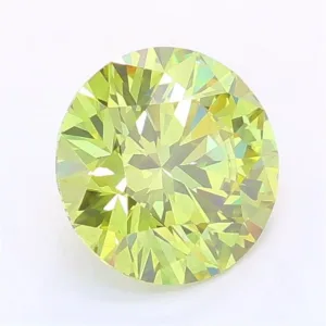 1.56 Carat Round Fancy Intense Yellow VS2 Lab Diamond
