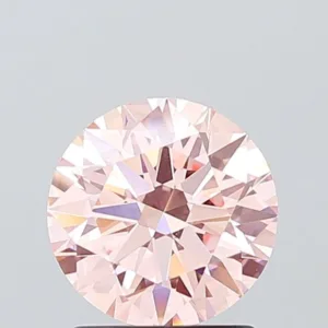 1.57 Carat Round Fancy Intense Pink VVS2 Lab Diamond