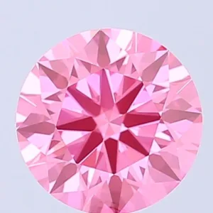 1.58 Carat Round Fancy Vivid Pink VS1 Lab Diamond