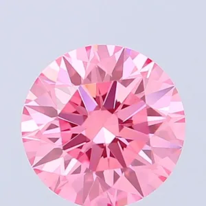 1.59 Carat Round Fancy Vivid Pink VVS2 Lab Diamond