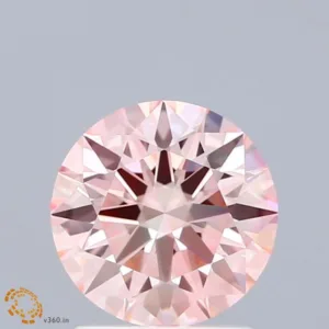 1.6 Carat Round Fancy Intense Pink VVS2 Lab Diamond