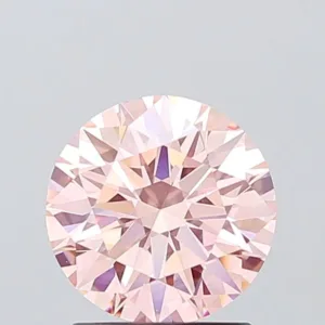 1.6 Carat Round Fancy Intense Pink VVS2 Lab Diamond