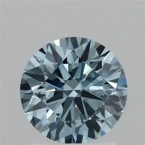 1.6 Carat Round Fancy Vivid Blue SI1 Lab Diamond