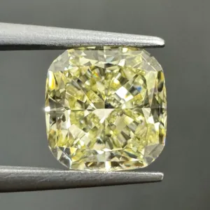 1.65 Carat Cushion Modified Fancy Light Yellow VVS2 Natural Diamond