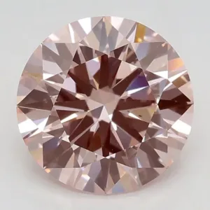 1.7 Carat Round Fancy Intense Pink VS2 Lab Diamond