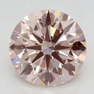 1.7 Carat Round Fancy Pink VS1 Lab Diamond
