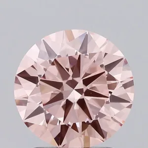 1.72 Carat Round Fancy Intense Pink VS1 Lab Diamond