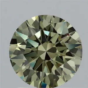 1.72 Carat Round Fancy Vivid Green VS1 Lab Diamond