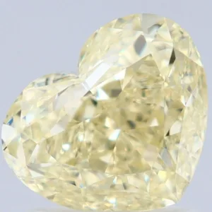 1.76 Carat Heart Fancy Light Yellow VS1 Natural Diamond