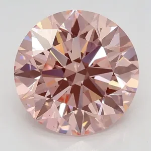 1.79 Carat Round Fancy Intense Pink VS2 Lab Diamond