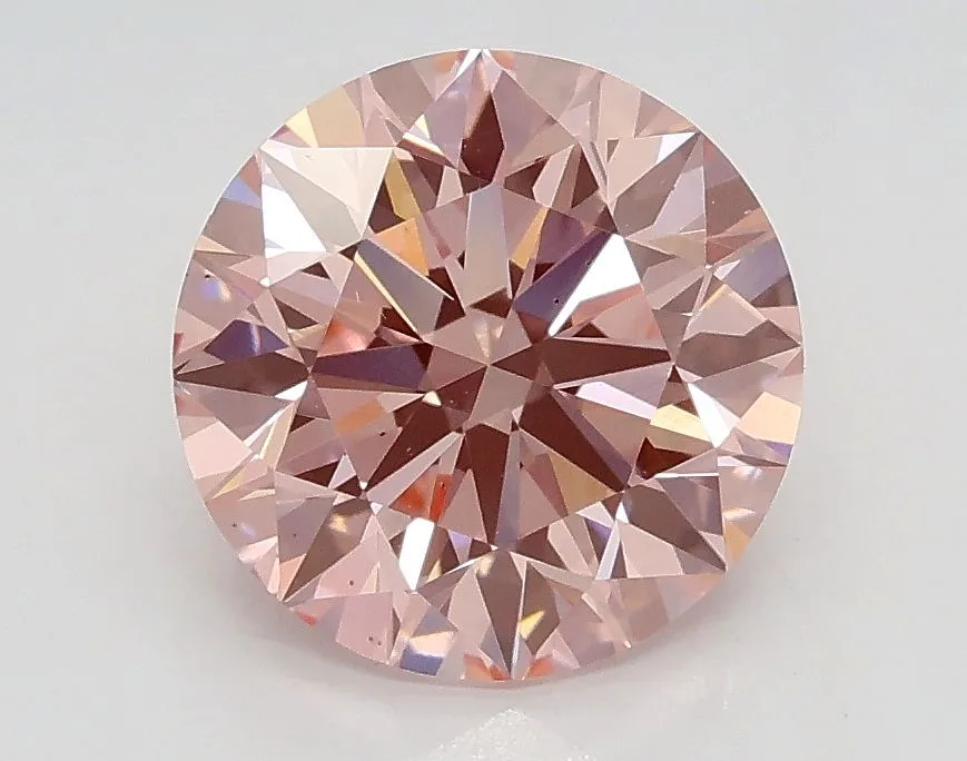 1.79 Carat Round Fancy Intense Pink VS2 Lab Diamond 1 1.79 Carat Round Fancy Intense Pink VS2 Lab Diamond