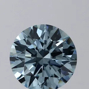 1.8 Carat Round Fancy Intense Blue VS2 Lab Diamond