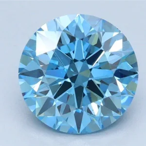 1.81 Carat Round Fancy Vivid Blue VS1 Lab Diamond
