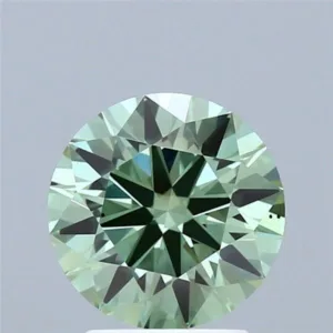 1.9 Carat Round Fancy Vivid Green VS2 Lab Diamond