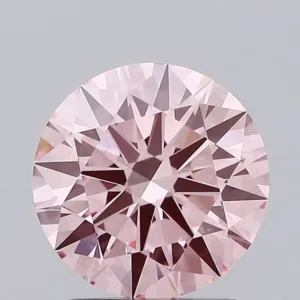 1.91 Carat Round Fancy Intense Pink VS1 Lab Diamond