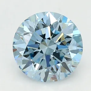 1.92 Carat Round Fancy Vivid Blue VVS2 Lab Diamond