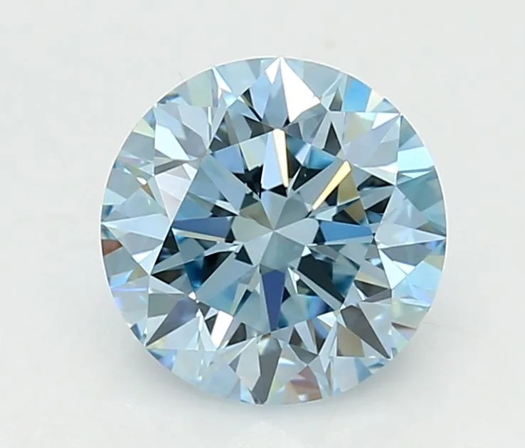 1.92 Carat Round Fancy Vivid Blue VVS2 Lab Diamond 1 1.92 Carat Round Fancy Vivid Blue VVS2 Lab Diamond