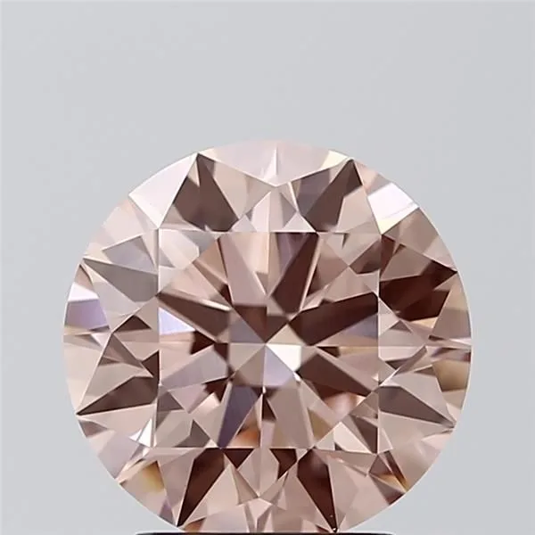1.92 Carat Round Fancy Vivid Pink VVS2 Lab Diamond 1 1.92 Carat Round Fancy Vivid Pink VVS2 Lab Diamond