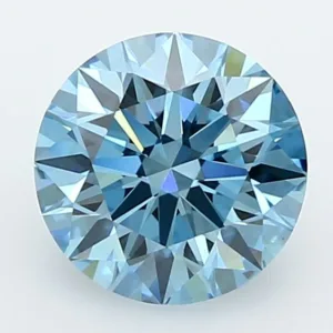 1.94 Carat Round Fancy Vivid Blue VVS2 Lab Diamond