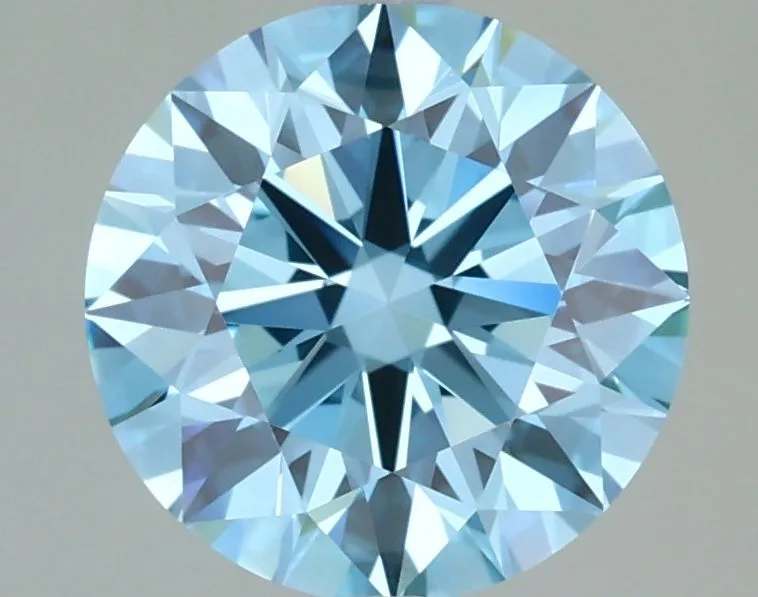 1.98 Carat Round Fancy Vivid Blue VVS2 Lab Diamond 1 1.98 Carat Round Fancy Vivid Blue VVS2 Lab Diamond