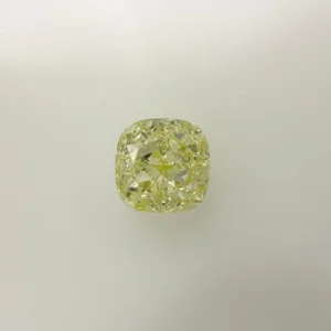 2 Carat Cushion Brilliant Fancy Light Yellow VVS2 Natural Diamond