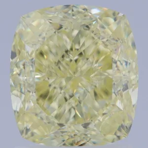 2 Carat Cushion Brilliant Fancy Light Yellow VVS2 Natural Diamond