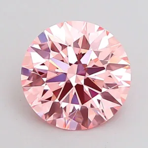 2 Carat Round Fancy Intense Pink VVS2 Lab Diamond