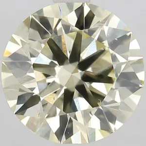 2 Carat Round Fancy Light Yellow VS1 Lab Diamond