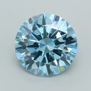 2 Carat Round Fancy Vivid Blue VS1 Lab Diamond