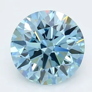 2 Carat Round Fancy Vivid Blue VVS2 Lab Diamond