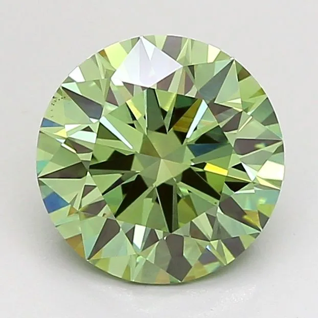 2 Carat Round Fancy Vivid Green VS1 Lab Diamond 1 2 Carat Round Fancy Vivid Green VS1 Lab Diamond