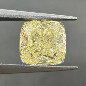 2.01 Carat Cushion Brilliant Fancy Light Yellow VS2 Natural Diamond
