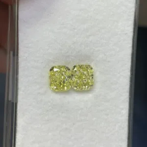 2.01 Carat Cushion Brilliant Fancy Yellow VS1 Natural Diamond