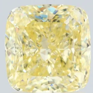 2.01 Carat Cushion Brilliant Fancy Yellow VS2 Natural Diamond