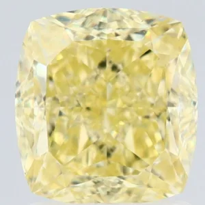 2.01 Carat Cushion Modified Fancy Yellow VS2 Natural Diamond