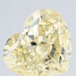 2.01 Carat Heart Fancy Light Yellow VS1 Natural Diamond