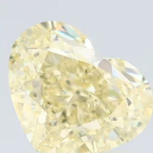 2.01 Carat Heart Fancy Light Yellow VS2 Natural Diamond