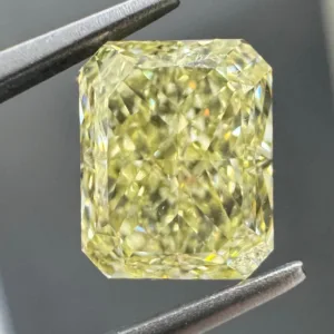 2.01 Carat Radiant Fancy Light Yellow VS1 Natural Diamond